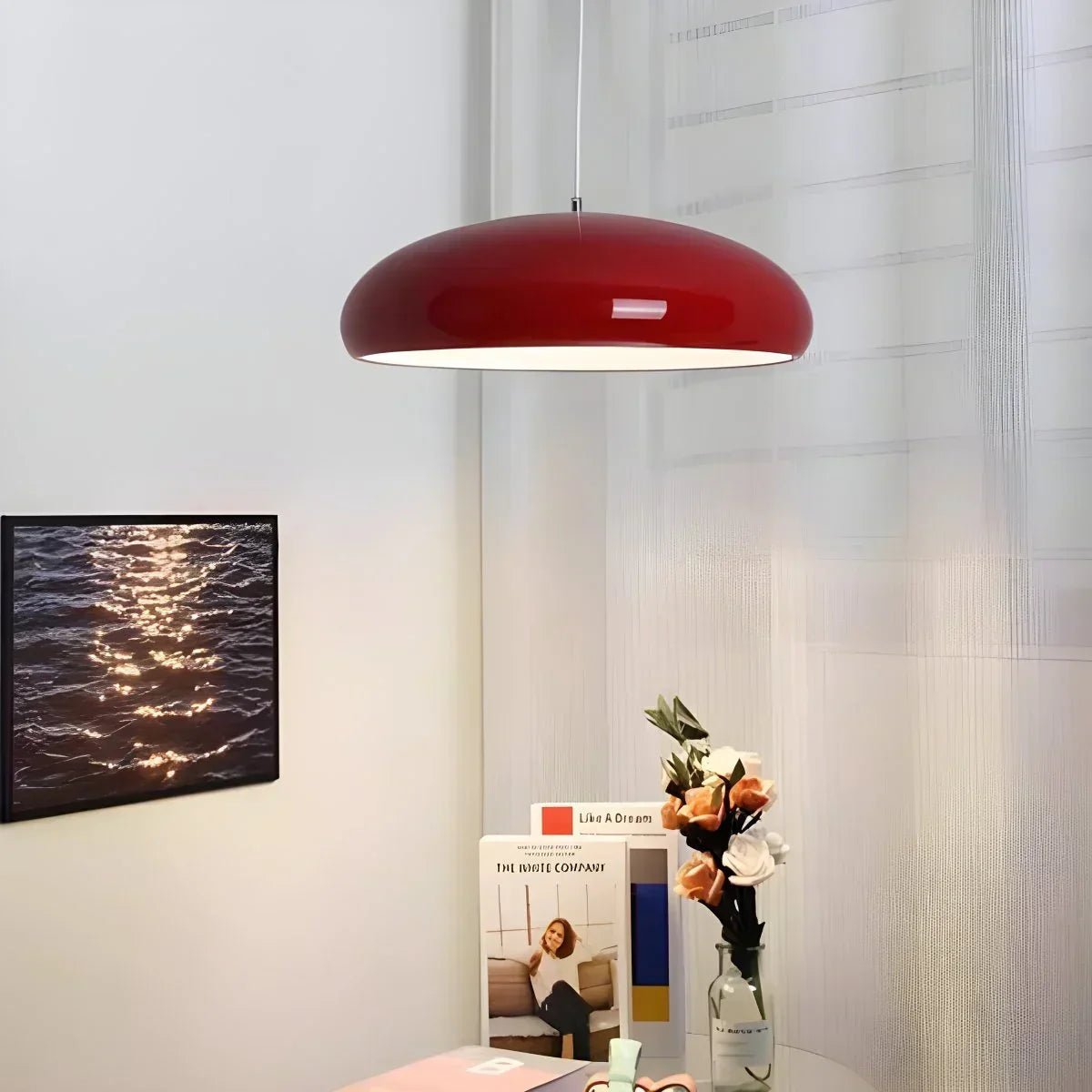Plafonnier LED à modes d'éclairage commutables pour îlots de cuisine, salles à manger et espaces de vie ouverts – Lampe de plafond ronde en métal brillant en