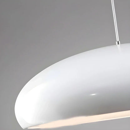 Plafonnier LED à modes d'éclairage commutables pour îlots de cuisine, salles à manger et espaces de vie ouverts – Lampe de plafond ronde en métal brillant en