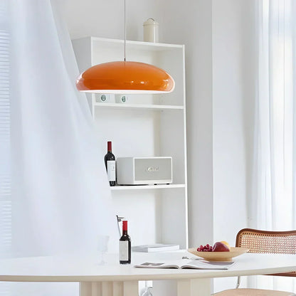 Plafonnier LED à modes d'éclairage commutables pour îlots de cuisine, salles à manger et espaces de vie ouverts – Lampe de plafond ronde en métal brillant en