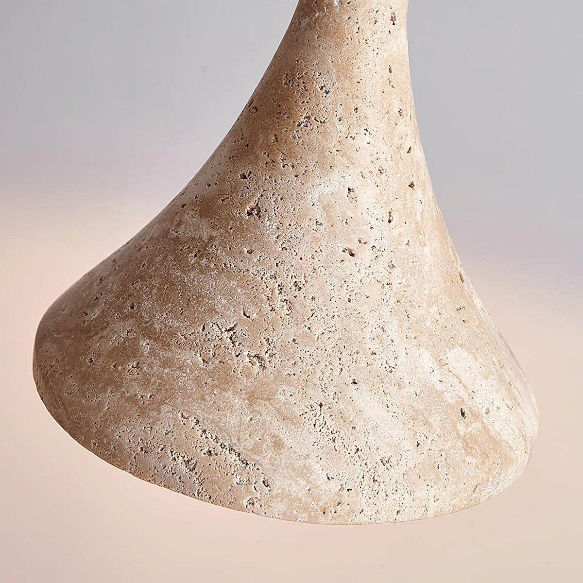 Suspension en pierre naturelle | Luminaire compact de 13 cm pour comptoirs, tables de chevet et coins repas | Cordon réglable | Éclat ambiant chaleureux