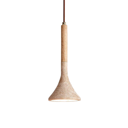Suspension en pierre naturelle | Luminaire compact de 13 cm pour comptoirs, tables de chevet et coins repas | Cordon réglable | Éclat ambiant chaleureux