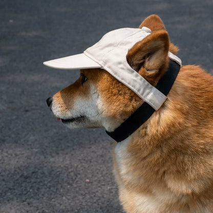 Ortekor PawShade | Casquette de baseball pour chien avec ouvertures pour les oreilles | Chapeau de soleil réglable pour le confort en été
