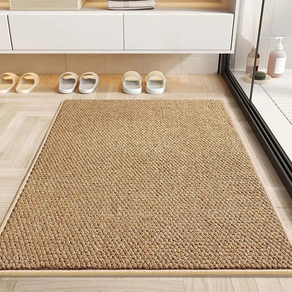 Quick-Dry Entryway Mat with Modern Geometric Design for Front Door & Hallway