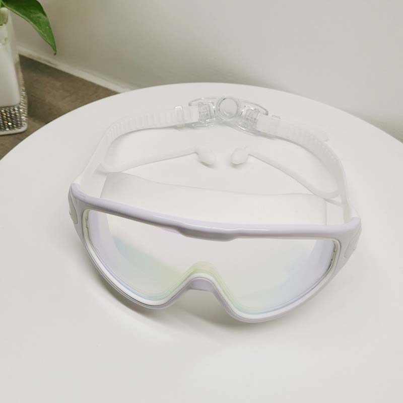 Adult Swimming Goggles with Panoramic Lens & Anti-Fog Coating – Silicone Frame for Men & Women