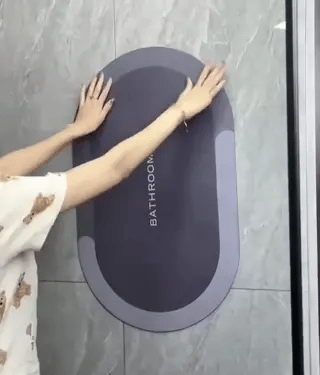Ultra-Absorbent Diatomaceous Bathroom Mat with Non-Slip Base – Fast-Drying, Soft-Touch Surface for Shower & Tub – Available in