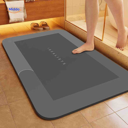 Ultra-Absorbent Diatomaceous Bathroom Mat with Non-Slip Base – Fast-Drying, Soft-Touch Surface for Shower & Tub – Available in