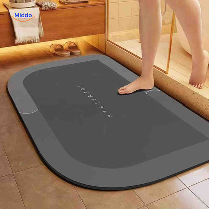 Ultra-Absorbent Diatomaceous Bathroom Mat with Non-Slip Base – Fast-Drying, Soft-Touch Surface for Shower & Tub – Available in