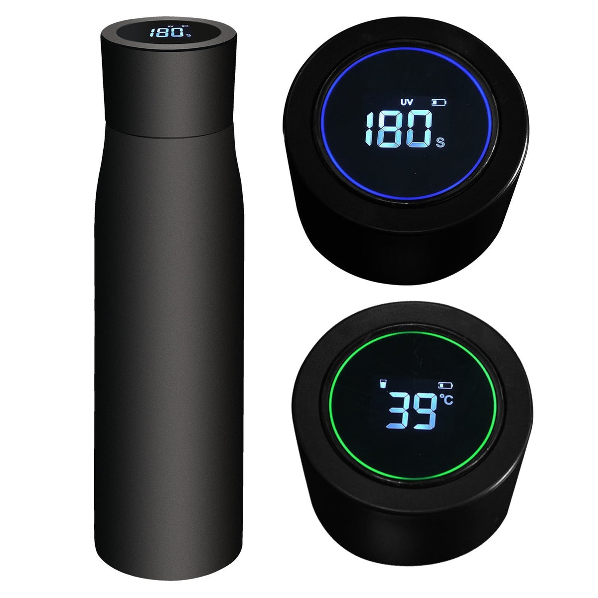Ortekor Aquyn | UV Light Water Bottle with Smart Purification Technology | Portable Design for Safe Hydration