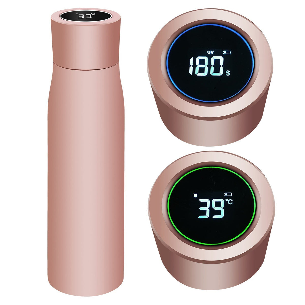 Ortekor Aquyn | UV Light Water Bottle with Smart Purification Technology | Portable Design for Safe Hydration