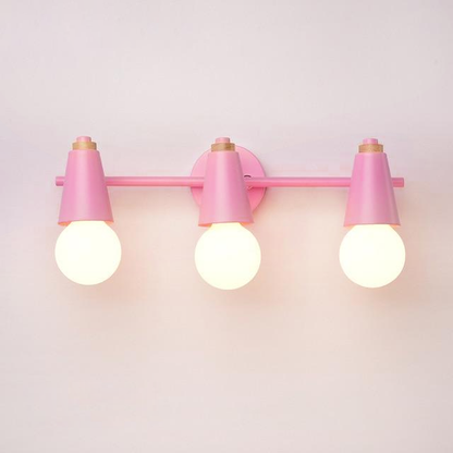 Iron & Wood Sconce with Two Sockets for Bedroom Hallway Above Bed Mirror Vanity Task Lighting E27 Compatible 7.5 in W