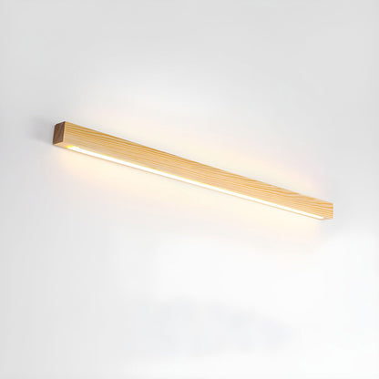 Wood Vanity Sconce 12W LED Integrated Fixture for Bathroom Mirror Hallway Entryway Indoor Low-Profile Contemporary Lighting Matte Acrylic Di