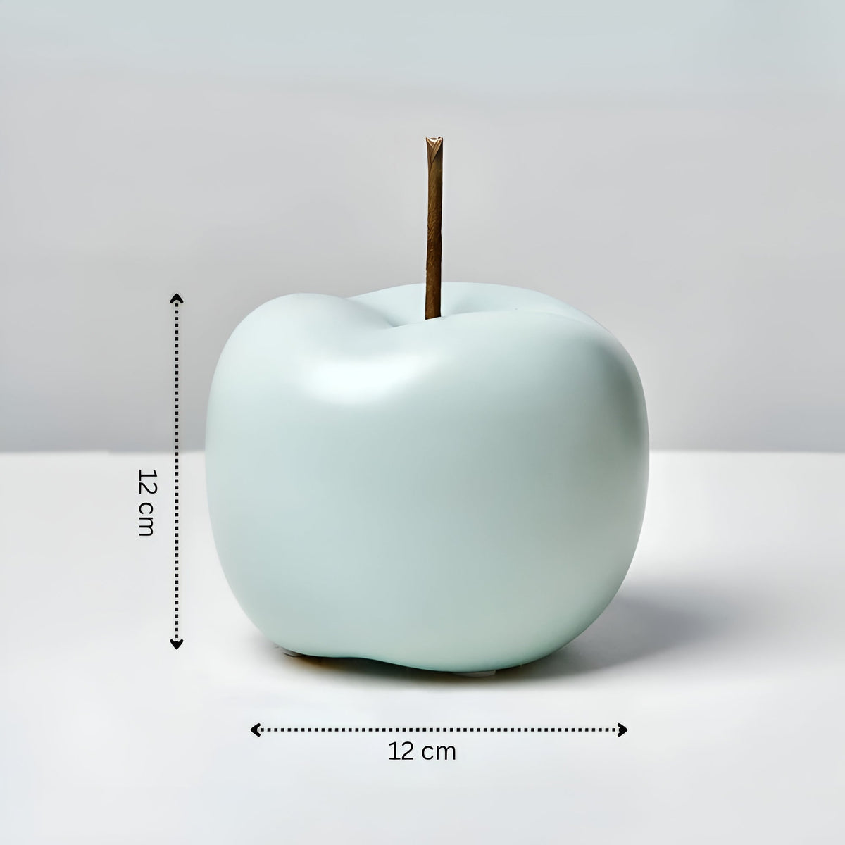 Artis Apple Ornament - Handcrafted Ceramic, Pastel Hues
