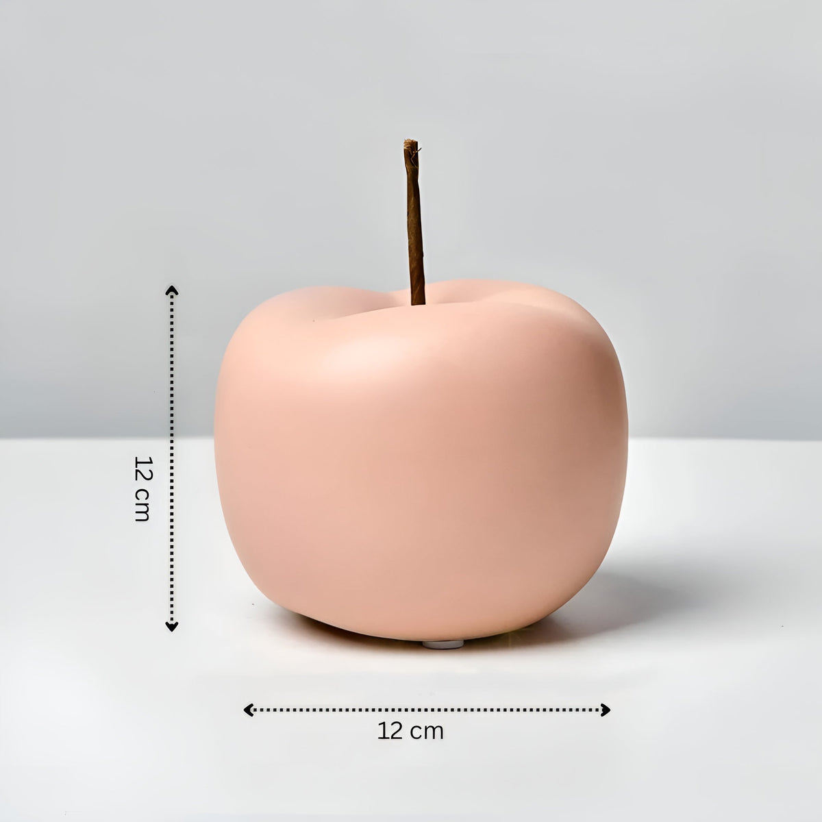 Artis Apple Ornament - Handcrafted Ceramic, Pastel Hues
