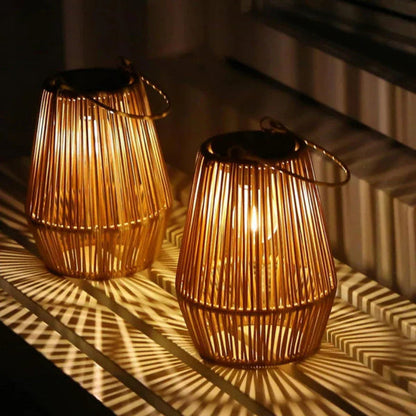 SUNSCULPT – Handmade Solar Lantern with Waterproof Protection