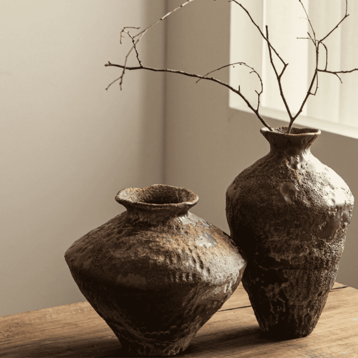 Artisan Collection | Decorative Vase with Textured Glaze | Elegant Ceramic Accent for Modern Interiors