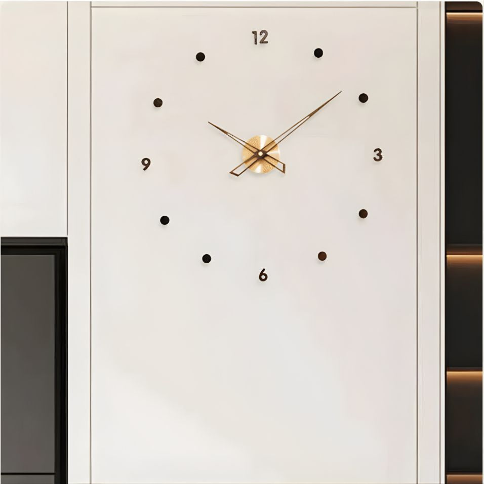Artistic Wall Clock | Minimalist 3D Design with Silent Quartz Movement | Contemporary Decor for Modern Interiors