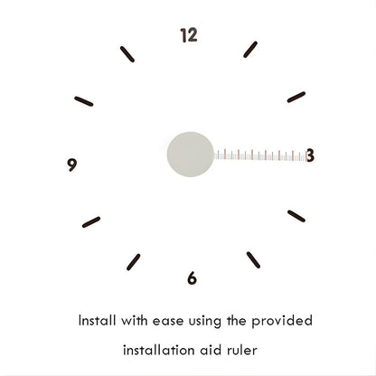 Artistic Wall Clock | Minimalist 3D Design with Silent Quartz Movement | Contemporary Decor for Modern Interiors