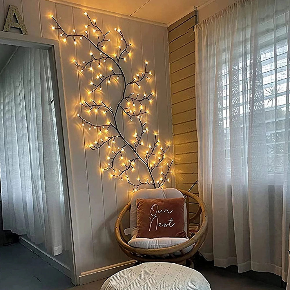 Artistic Willow Branch Lights | Bendable LED Decorative Lighting with Warm Glow | Cozy Ambiance for Home Decor