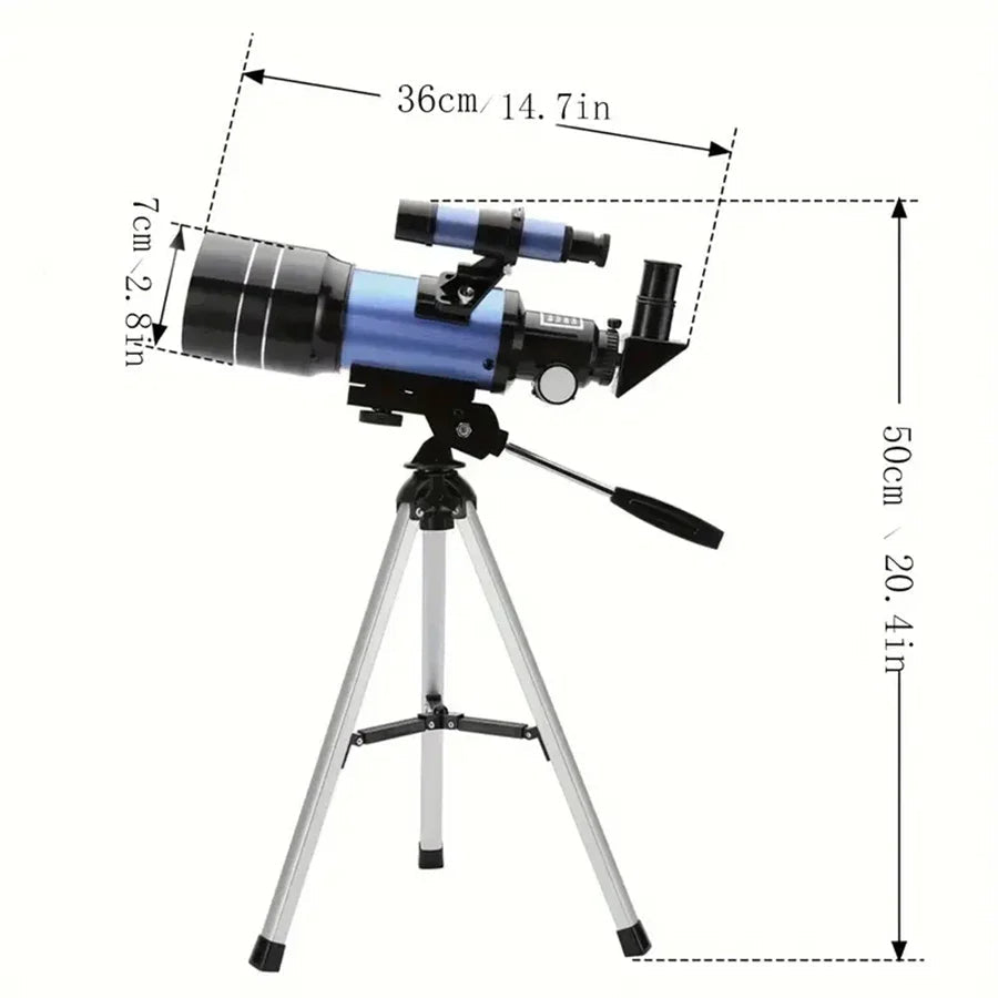 Astronomical Telescope | 150X HD Magnification with Night Vision | Portable Star and Moon Viewing Scope