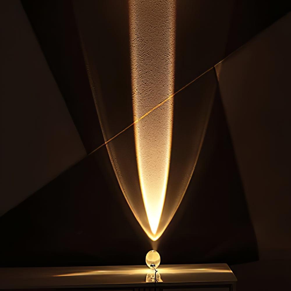 Eye-Projection Crystal Table Lamp with 3 LED Light Modes – Modern Accent Light for Bedroom & Living Room