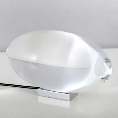Eye-Projection Crystal Table Lamp with 3 LED Light Modes – Modern Accent Light for Bedroom & Living Room