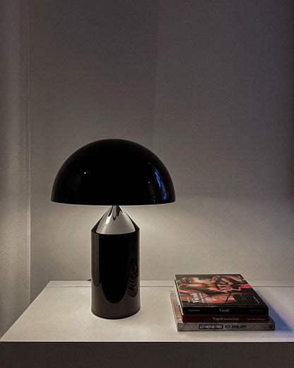 Metal Architectural Accent Lamp 14 in Sculptural Shape Soft Glow Nightstand Light Bedroom Side Table Decor Modern Minimal Home Office