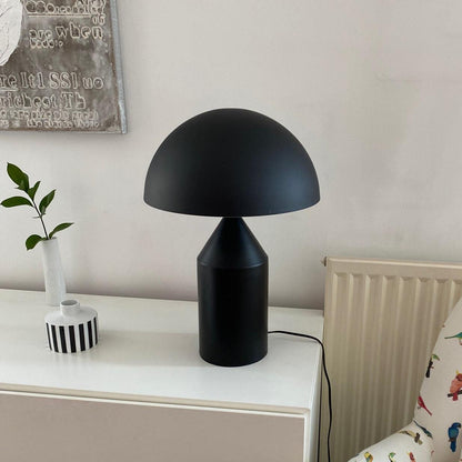 Metal Architectural Accent Lamp 14 in Sculptural Shape Soft Glow Nightstand Light Bedroom Side Table Decor Modern Minimal Home Office