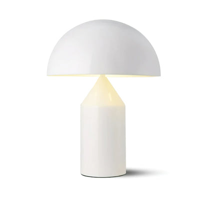 Metal Architectural Accent Lamp 14 in Sculptural Shape Soft Glow Nightstand Light Bedroom Side Table Decor Modern Minimal Home Office