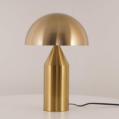 Metal Architectural Accent Lamp 14 in Sculptural Shape Soft Glow Nightstand Light Bedroom Side Table Decor Modern Minimal Home Office