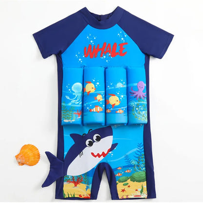 Kids Buoyancy Swimsuit with Adjustable Straps for Pool & Beach Safety – Ages 2-6 Years, Neoprene Float Vest for Toddlers Learning to Swim