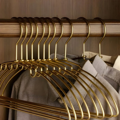 Aurex Clothes Hanger Set - 10 Pieces, Aluminum Alloy, Seamless