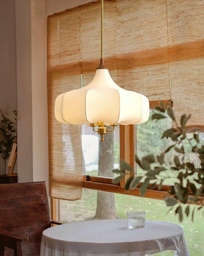 Layered Wood Hanging Light Fixture Adjustable Height Ceiling Lamp 20-24 Inches Multi-Material Dining Room Living Room Bedroom