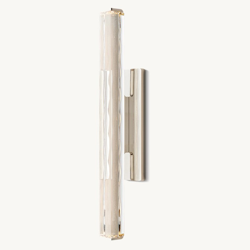 Crystal Wall Sconce Light Fixture with Brass Finish for Living Room Entryway Bedroom Hallway Dining Room Modern LED Lighting