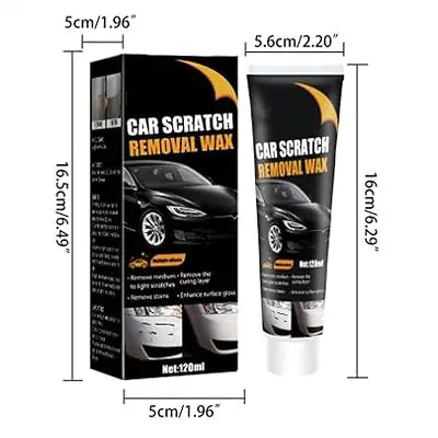 Car Scratch Remover Wax — Restores Paint Shine on Vehicles, Light to Medium Surface Damage Repair for Metal Plastic Fiberglass