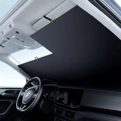 Ortekor AutoShield | Car Windshield Sun Shade with Heat Shield & Quick Cooling | Protects Interior from UV Rays