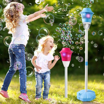 Bubble Machine for Kids, Automatic Bubble Blower with Adjustable Height Stand, Party Bubble Machine for Outdoor Fun