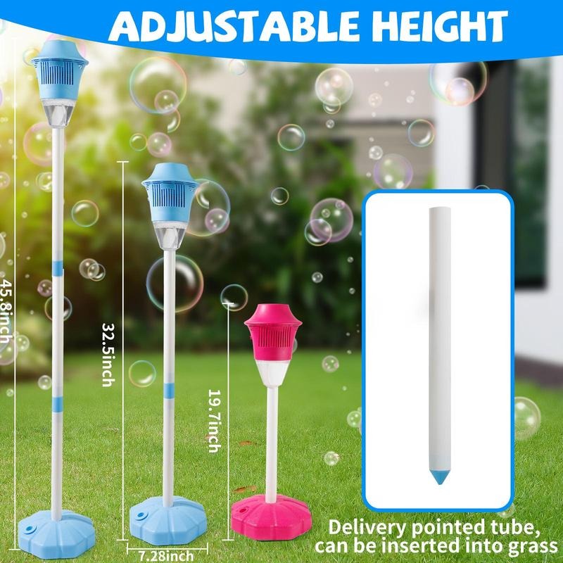 Automatic Bubble Maker | High Output Bubble Blower Machine with Adjustable Height | Portable Design for Endless Party Fun