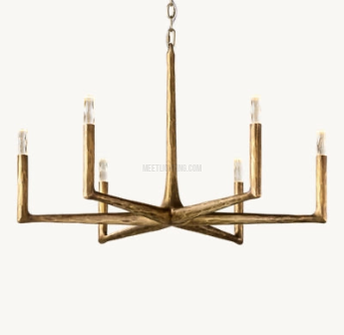 Handcrafted Metal Circle Chandelier Statement Lighting for Dining Room & Foyer 36-72 Inch