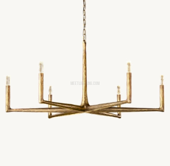 Handcrafted Metal Circle Chandelier Statement Lighting for Dining Room & Foyer 36-72 Inch