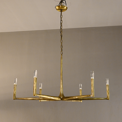 Handcrafted Metal Circle Chandelier Statement Lighting for Dining Room & Foyer 36-72 Inch
