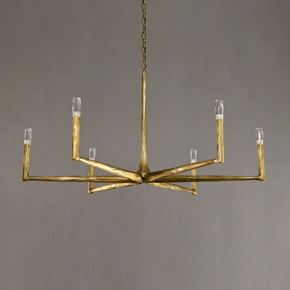 Handcrafted Metal Circle Chandelier Statement Lighting for Dining Room & Foyer 36-72 Inch