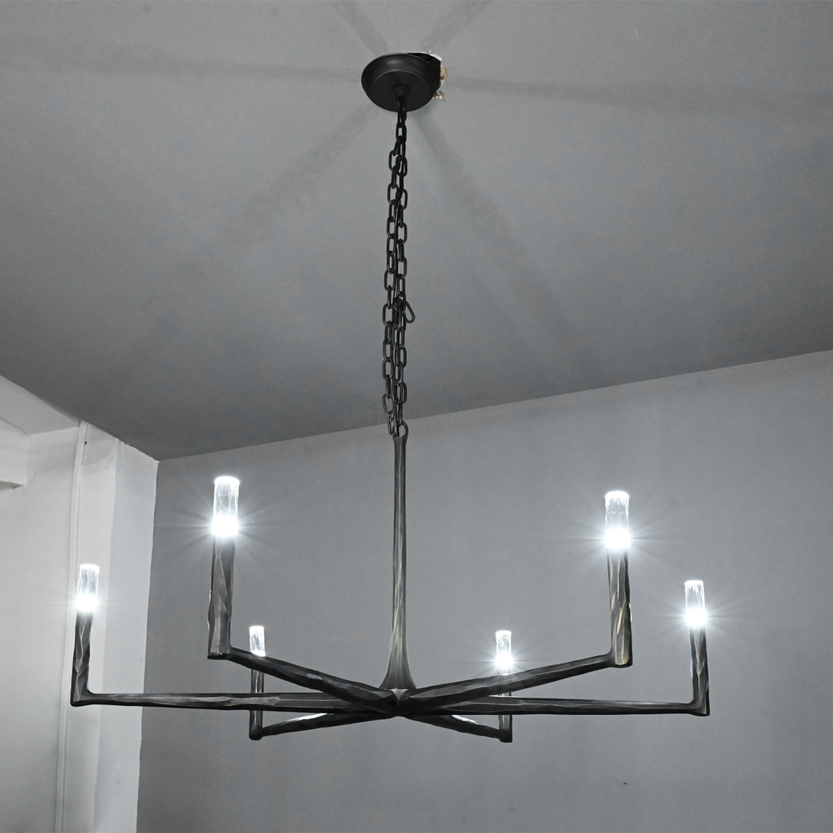 Handcrafted Metal Circle Chandelier Statement Lighting for Dining Room & Foyer 36-72 Inch