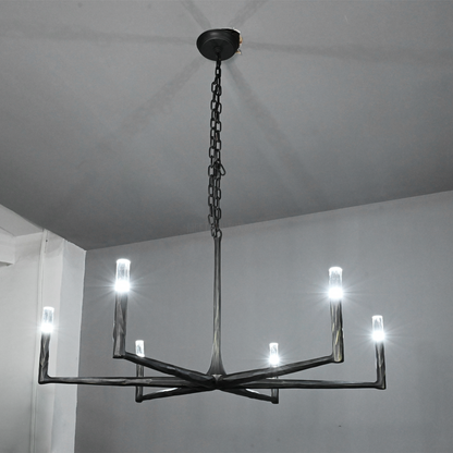 Handcrafted Metal Circle Chandelier Statement Lighting for Dining Room & Foyer 36-72 Inch