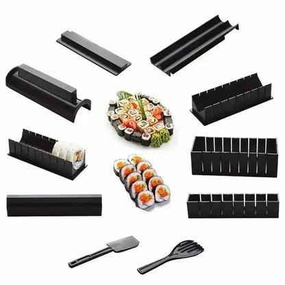 Ortekor Sushi Making Kit | Complete Sushi Roll Maker with Molds & Cutting Guide | Easy Sushi Creation for Beginners