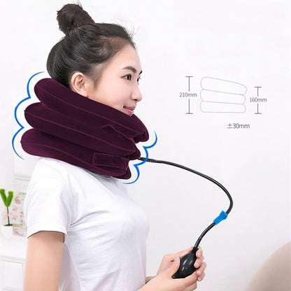 Travel Comfort | Inflatable Neck Pillow with 360° Support | Compact Design for Ultimate Relaxation