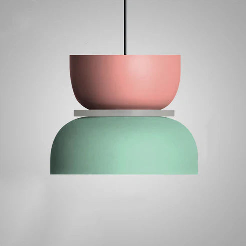 Suspension LED simple au fini blanc