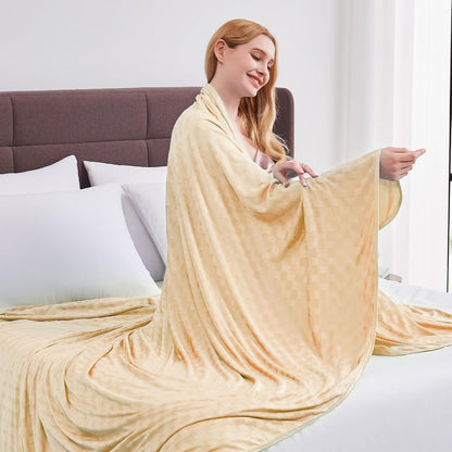 ChillEase | Couverture rafraîchissante pour dormeurs ayant chaud, dotée de la technologie Arc-Chill | Douce et respirante pour un confort tout au long de l'année