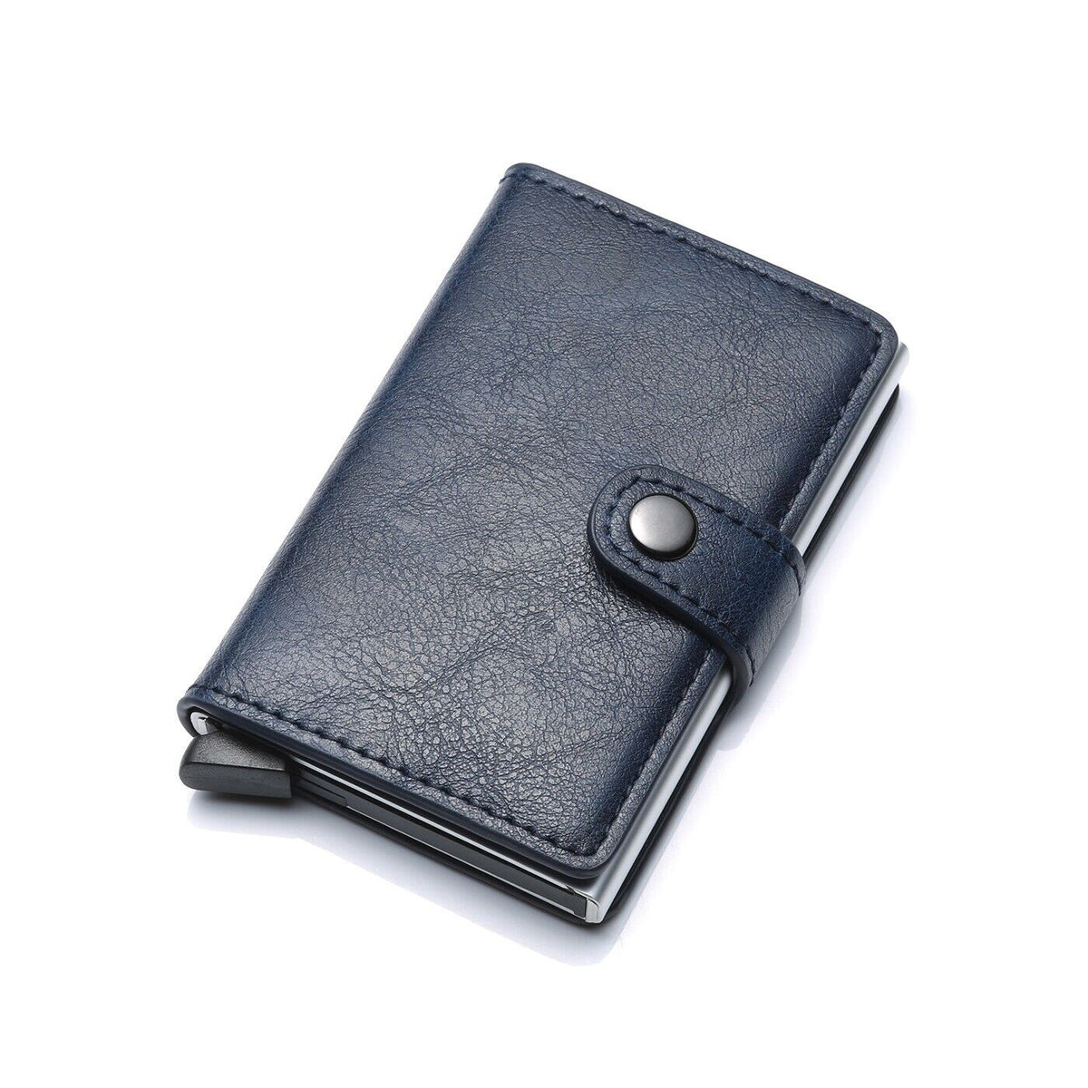 Slim Aluminum Wallet with RFID Protection & Money Clip for Cards and Cash