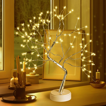 Bonsai Tree | LED Table Lamp with Warm Glow | Nature-Inspired Decor for Cozy Atmosphere