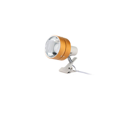 Japanese-Style Clip-On Wall Sconce with Wooden Shade and Round Design for Bedroom or Living Room Accent Lighting